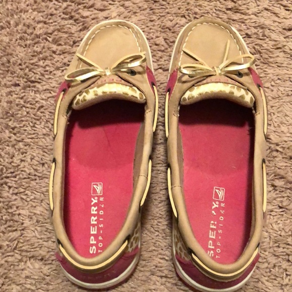 Youth 5 M pink and tan Sperry - Picture 1 of 6
